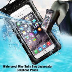 ROMIX Waterproof Dive Swim Bag Underwater Cellphone Pouch Phone Case with comb suit for 6inch smart Phone Bag, RH12